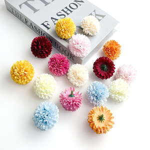 Fleur artificielle de chrysanthème superposée, diamètre 4 cm, pour décoration de mariage, accessoire pour cheveux, coiffe DIY, ornement de boîte cadeau - Product Image 1