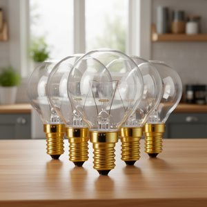 Lampadina a incandescenza E14 40W con base in vetro trasparente per illuminazione di elettrodomestici da cucina - Product Image 3