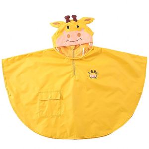 <b>Kids</b> <b>Rain</b> <b>Suit</b>, Boys Split Raincoat, Girls Cape Poncho, 3D Cartoon Shape, Lightweight & Breathable - Product Image 4