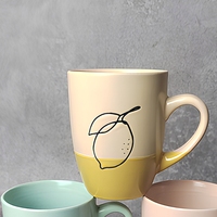 Mug à café en céramique à double paroi personnalisé avec impression sérigraphique, mug moderne pour cadeau d'entreprise avec logo personnalisé