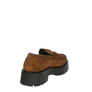 Mocassins en cuir pour femmes Cinzia Soft, semelle épaisse, daim marron - Product Image 2