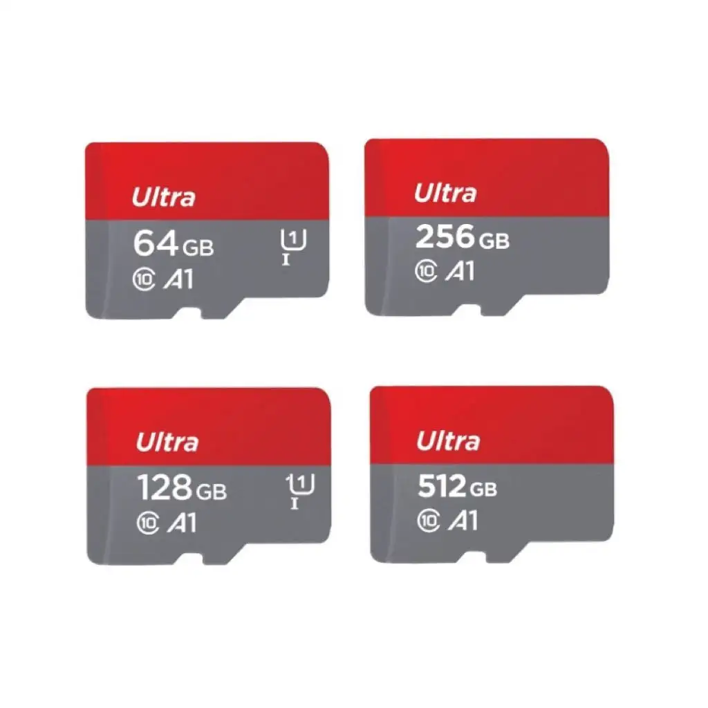 Cartes mémoire prix de gros haute vitesse 256gb 400gb 512gb 1tb carte SD classe 10 A1 carte mémoire pour téléphones caméras