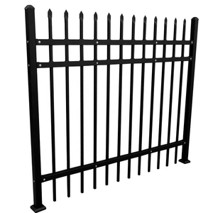 Clôture de jardin en acier galvanisé forgé, revêtement en poudre, treillis <span class=keywords><strong>tubulaire</strong></span> et portail principal pour usage domestique, directement de l'usine, à prix avantageux - Product Image 1