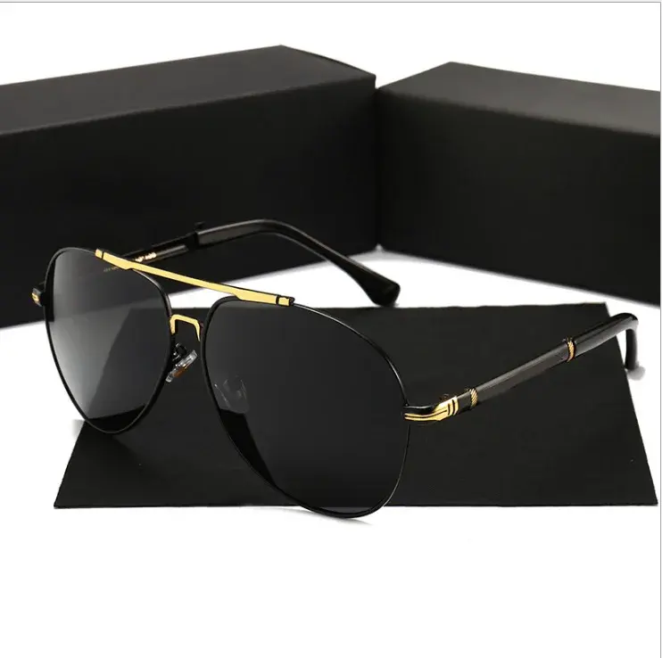 2024 classici occhiali da sole di fascia alta polarizzati uomini di guida occhiali da sole per il Design del marchio specchio occhiali da uomo