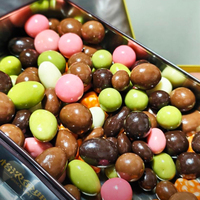 Venta al por Mayor de Granos de Chocolate Rellenos de Manteca de Cacao Pura, Chocolate con Nueces, Chocolate con Avellanas, Snacks Exóticos