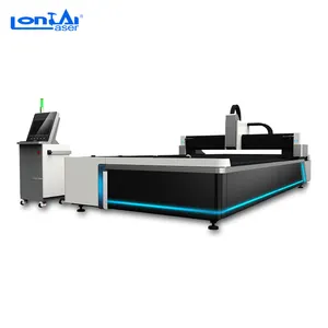 1kw 1.5kw 2kw 3kw fiber laser cutting machine sheet metal cutting with Raycus Max laser source carbon steel stainless steel