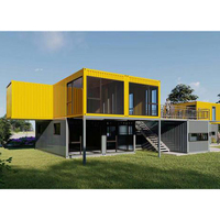 Maison Modulaire Conteneurisée à Panneaux Sandwich Préfabriquée Portable Installation Rapide Design Moderne Bureau Hôtel Centre Commercial Hôpital