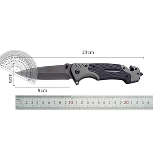 Couteau pliant en titane pour survie en plein air, camping et <span class=keywords><strong>chasse</strong></span>, avec manche en plastique personnalisé et lame en acier – Nouveauté 2026, vente en gros - Product Image 1