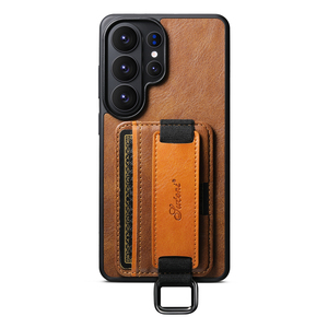 เคสหนังแบบมีช่องใส่การ์ดหลายช่อง พร้อมห่วงคล้องมือ สำหรับ Samsung Galaxy S26 <span class=keywords><strong>Ultra</strong></span> Plus S25 S24 S23 <span class=keywords><strong>S22</strong></span> - Product Image 2