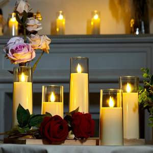 Lampe à bougie LED, bougies électroniques alimentées par batterie, bougies sans flamme, bougies à effet vacillant pour la décoration, lumière décorative pour mariage - Product Image 5