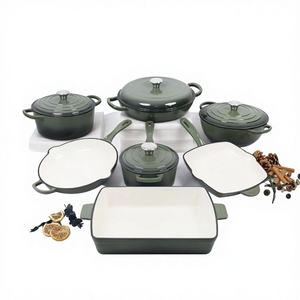 7 على جودة عالية ، حديد مصبوب حديث بالمينا ، متعدد الطبقات ، قاعدة متعددة الوظائف غير لاصقة ، غاز إناء الحساء - Product Image 6