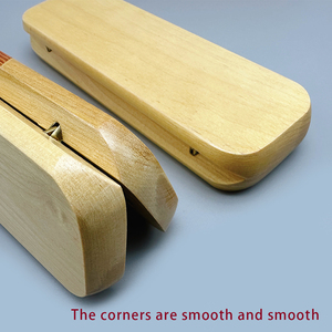 Bán Chạy Hộp Bút Gỗ Cứng Màu Trắng Gỗ Gọt Vỏ Bộ Bao Bì Có Thể Làm Logo - Product Image 6