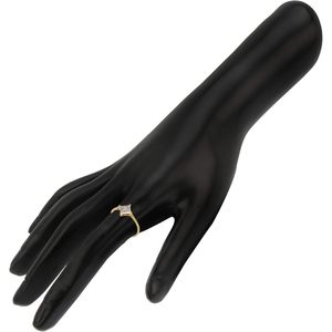 แหวนเพชรขาวทรงกลมธรรมชาติออร์นาติส 925 เงินสเตอร์ลิง - Product Image 3