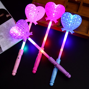 Light Up Hollow Heart And <b>Star</b> Magic Wands <b>Led</b> Flashing Toy For Children Birthday Party Gift Plastic Non Toxic - Product Image 2