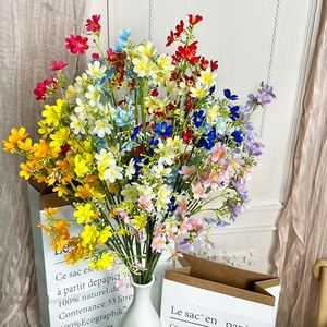 Salto artificiale seta margherita Bouquet 7 forchette Packaging personalizzato ringraziamento san valentino impermeabile - Product Image 1