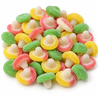 Bonbons gélifiés acidulés aux champignons en gros, Halal, Comestibles, Snacks fantaisie, Confiseries et sucreries chinoises assorties, Fabricant