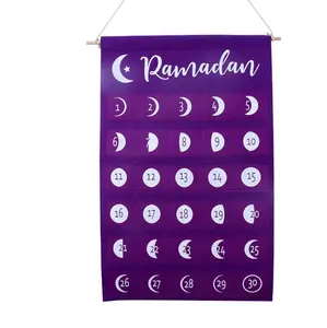 2023 Nieuwste Ramadan Mubarak 30 Dagen Adventskalender Hangende Vilten Aftelkalender Voor Kinderen Geschenken Ramadan Decoratiebenodigdheden