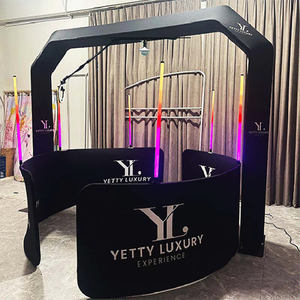 2025 Offre Spéciale Portable Selfie Crimee Overhead 360 Photo Booth Rgb Led Ring Lights - Product Image 1