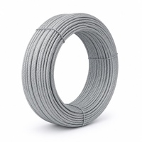 Câble en acier galvanisé AISI 6x24+7FC, souple, durable, fiable, robuste, pour applications marines et industrielles
