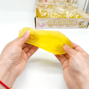 Jouet Squishy en Maltose en forme de Fromage, Jouet Extensible Anti-Stress, Jouet Personnalisé OEM pour Enfants, Vente en Gros - Product Image 2