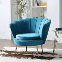 Fauteuil Coquille Style Nordique en Flanelle, Faible MOQ, Fournisseur d'Usine pour Cafés et Salons
