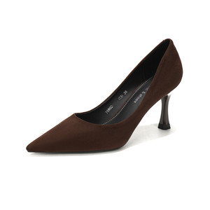 Escarpins en daim à bout pointu et talon aiguille, chaussures de bureau confortables pour femmes, taille 36 - Product Image 5