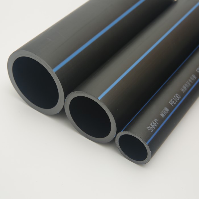 PEHD black plastic tube PE 100 polyethylene pipes 40 inch hdpe tubes