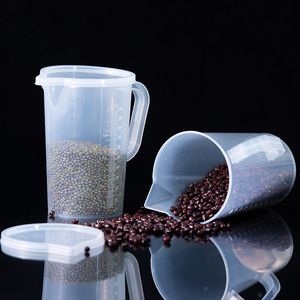 Plastic <b>Measuring</b> Cups With Lids 250ml 500ml 1000ml 2000ml 3000ml 5000ml Graduated Kitchen Baking <b>Tools</b> With Handles - Product Image 1
