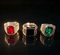 Cincin BMZ Stock sekarang 2026 Eternity New Stainless Vintage Unisex Cz Oil Plating dengan Ukuran 8/9/10/11/12