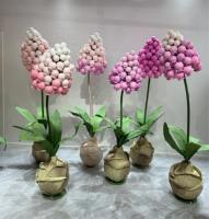 Bulbes d'ail de jacinthe de raisin géant en papier fait à la main taille de couleur personnalisable décoration d'événement d'intérieur