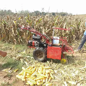 Chinese Factory Price 3 in 1 Hand push Corn Reaper mini combine corn harvester for sale