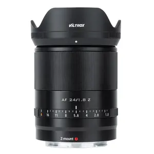 Viltrox Lensa Kamera 24Mm F1.8, Fokus Otomatis Bingkai Penuh Sudut Lebar Prime Apertur Besar untuk Lensa Nikon Z Mount ZFC Z6 Z7 Z50