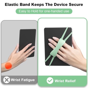 Sangle de maintien en silicone pour liseuse Kindle, support universel élastique pour lecteur de livres électroniques, bande de lecture à une main pour <span class=keywords><strong>Kobo</strong></span> - Product Image 4