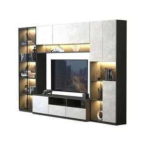 Meuble TV moderne de luxe pour meubles de maison multi-usages Panneau en bois pour salon chambre à coucher cuisine Caractéristiques Rangement-pour hôtels - Product Image 2
