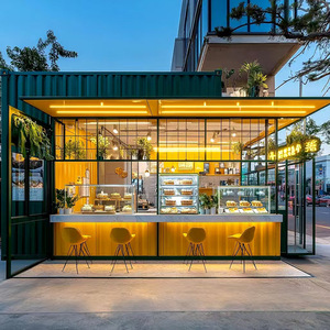 Contenedor Prefabricado de Lujo de 40 Pies con Certificación CE, Cafeterías, Bar Móvil, Kiosco, <span class=keywords><strong>Tienda</strong></span> de Comida Portátil de Ensamblaje Rápido, Modular - Product Image 1