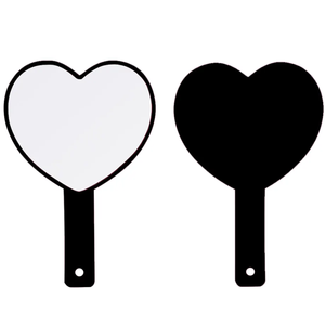 Miroir de maquillage cosmétique en résine de <span class=keywords><strong>coeur</strong></span> simple face Portable accessoire de beauté portable mignon pour outil de maquillage personnalisé de voyage - Product Image 3