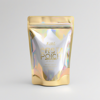 Sachet Doypack à fermeture éclair coulissante en feuille d'argent, double fermeture éclair, pour emballage de compléments alimentaires 800g, impression brillante