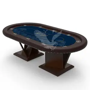 Yh Custom Massief Houten Professionele Pokertafel 10 Mensen Casino Texas Tafel Pokertisch Mesa De Poker