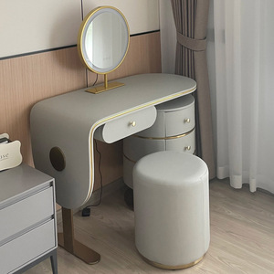 <span class=keywords><strong>Tocador</strong></span> de madera de lujo Tafel <span class=keywords><strong>tocador</strong></span> <span class=keywords><strong>sin</strong></span> espejo moderno de cuero acrílico flotante juego de <span class=keywords><strong>tocador</strong></span> de maquillaje con Led y <span class=keywords><strong>cajones</strong></span> - Product Image 5