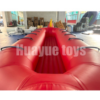 HUAYUE Offre Spéciale 10 personnes Double Tube Ocean Rider gonflable rouge Dragon Boat gonflable remorquable bateau jouet bateau banane