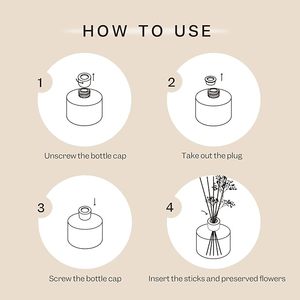 Diffuseur <span class=keywords><strong>de</strong></span> rose en roseaux longue durée, écologique, <span class=keywords><strong>de</strong></span> luxe, pour un parfum frais <span class=keywords><strong>de</strong></span> coton, rose aldéhydique, jasmin et musc blanc - Product Image 6