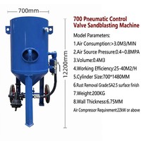 Machine de sablage abrasif mixte de type ouvert sur mesure, décapante industrielle en acier pour le décapage de peinture et le nettoyage, vente en gros