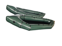 Kayak récréatif gonflable imperméable personnalisé avec sièges rembourrés en EVA Ocean Packrafts canoë-kayak pour la pêche en eau vive