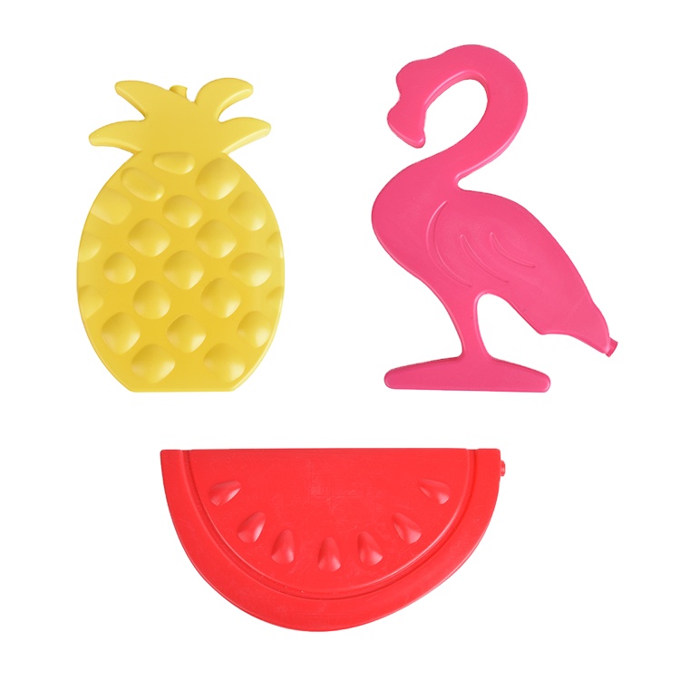 Новинка 22x12,5x1,5 см Форма ананаса Заводская прямая покупка многоразовый пакет для льда гелевые детские пакеты для льда на продажу