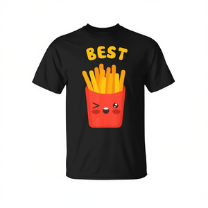 Camiseta Kawaii Fries Burger 12 BFF para mejores amigos - Product Image 2