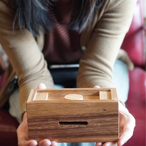 Một hộp quà tặng tiền mặt với các ngăn bí mật trong thiết kế của gỗ cho tiền Câu Đố Hộp quà tặng - Product Image 3