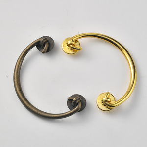 Furniture Handle Ring Zinc Alloy Antique Bronze <b>Gold</b> 83mm Hole Spacing Drawer <b>Cabinet</b> Easy Installation - Product Image 3