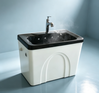 Baignoire Spa Multifonctionnelle pour Chiens, Étanche et Antidérapante, pour Salon d'Animaux, Nettoyage Profond de la Peau et Soins Relaxants pour Chiens