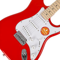 Kit Gitar Elektrik DIY OEM ST Custom Logo 6-String, Gitar Elektrik Promosi Personalisasi Kayu Basswood dengan Tremolo Bridge Maple
