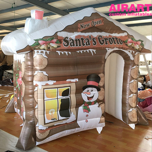 Casas navideñas inflables-Casas navideñas inflables iluminadas más vendidas para exhibiciones <span class=keywords><strong>de</strong></span> eventos navideños al aire libre - Product Image 4